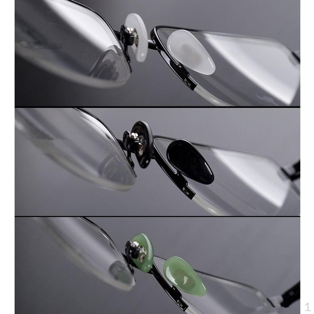 

Eyeglass Nosepad Spectacles Glasses Eyewear Jade Nose Pad Replacement чёрный