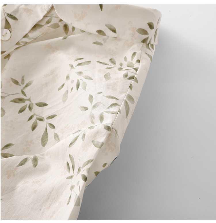 New Summer Style Yuanbao Collar Loose Printed Women's Lapel Shirt