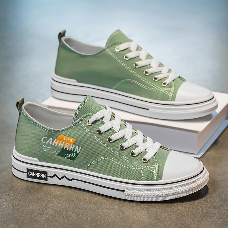 

Мужская мода повседневная обувь для скейтбординга с низким верхом из парусины для мальчиков, удобные кроссовки для студентов, классические дышащие, для спортзала, нескользящие 44 зелёный