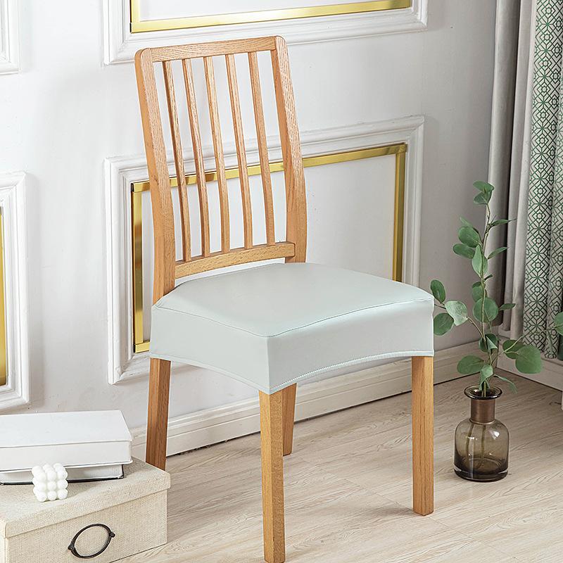 Pu Double Rubber Band Chair Cover Waterproof And Oil-Proof Seat Cushion Cover Simple Hotel Home Restaurant Seat Cushion Cover Cover