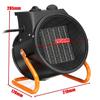 IPX4 3KW thermostat industrial Electric Heater Warm Air Blower Fan heater Steam air Heater Electric Warmer Office Home 220V