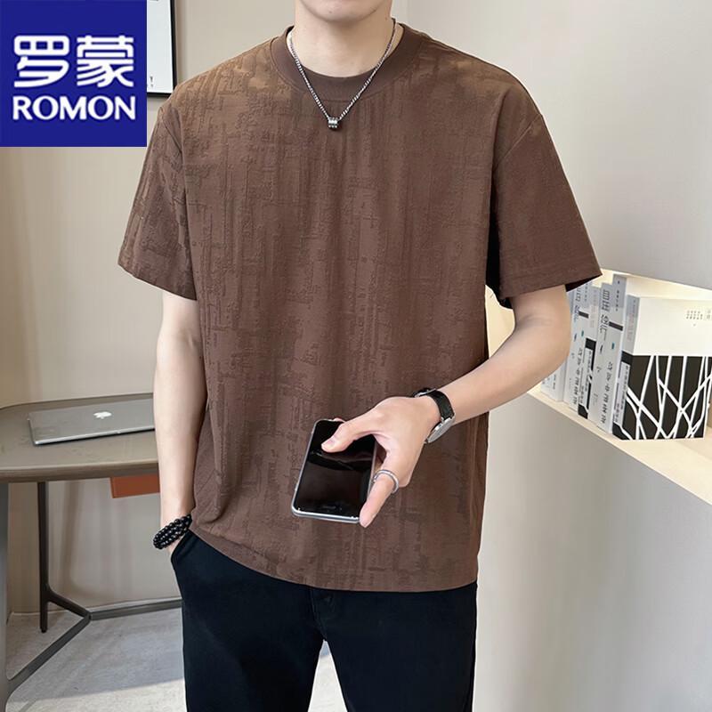 ROMON Men s Summer Round Neck T-Shirt 3XL