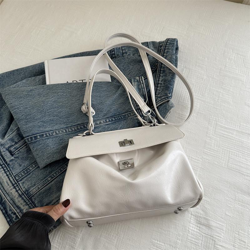 

Stylish Korean Small Square Handbag For Women With Large Capacity And Trendy Design OffWhite