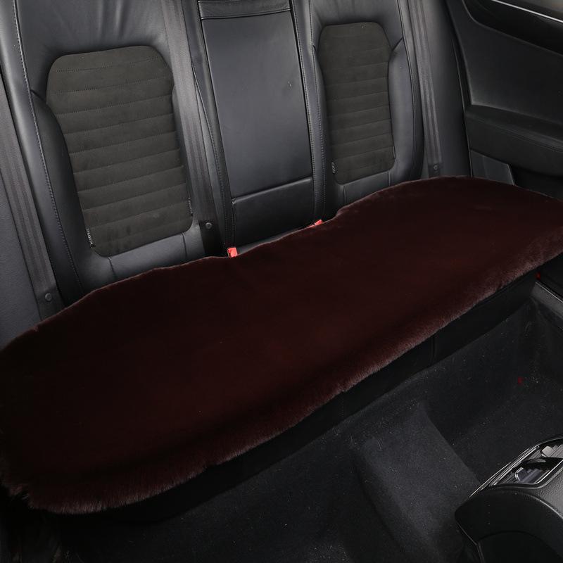 Rabbit Plush Winter Car Seat Cushion - Thick, Warm, No-Backrest, Universal Three-Piece Set