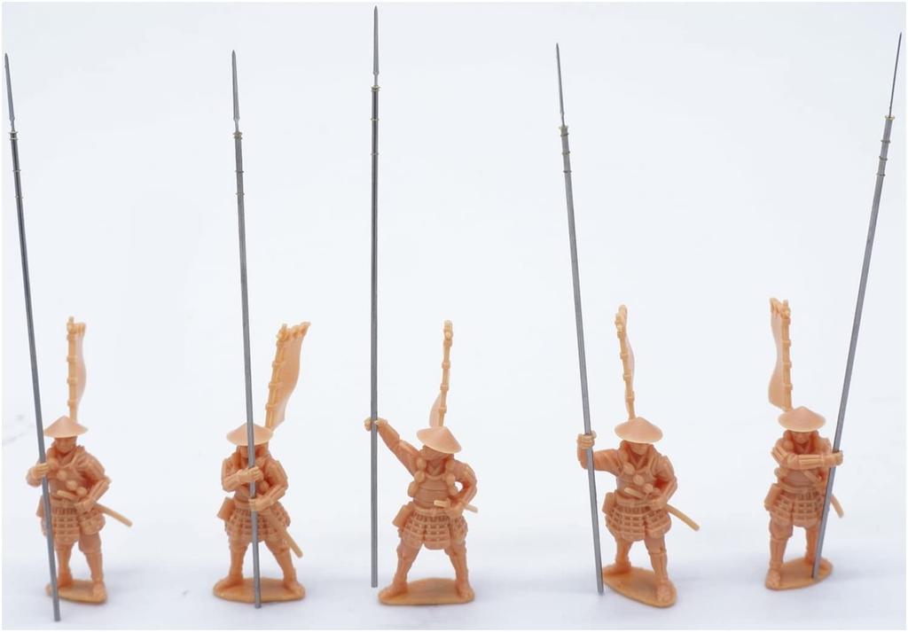Artist Hobby Mr and Mrs History Series Japanese Warring States Period Nagagara Ashigaru Set 3D Printer Kit AHLAH88001 1/72 (Archers) 5-piece