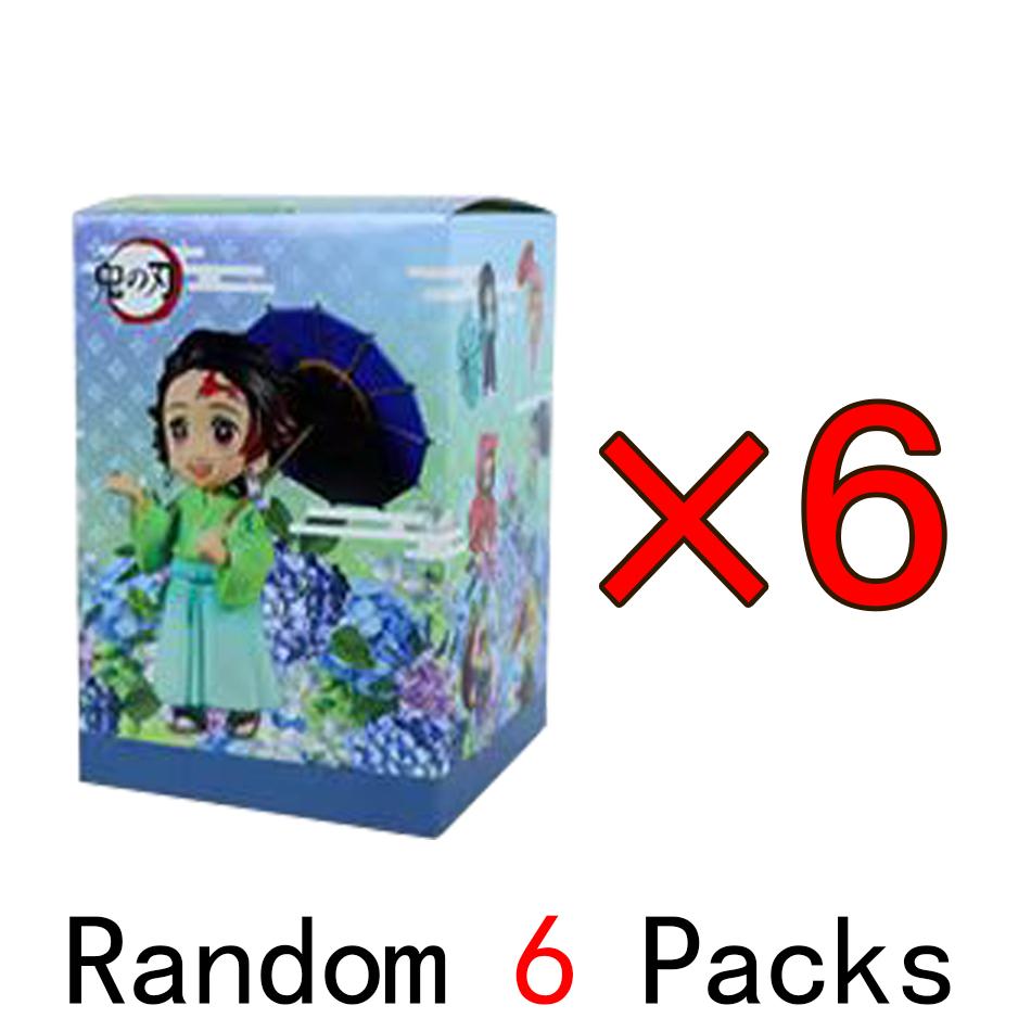 Animation 6Pcs/Kit Q Version Demon Slayer Boxed Action Figure Miniature Figurine Decoration Piece Attachment Animation Design Adorable Decoration