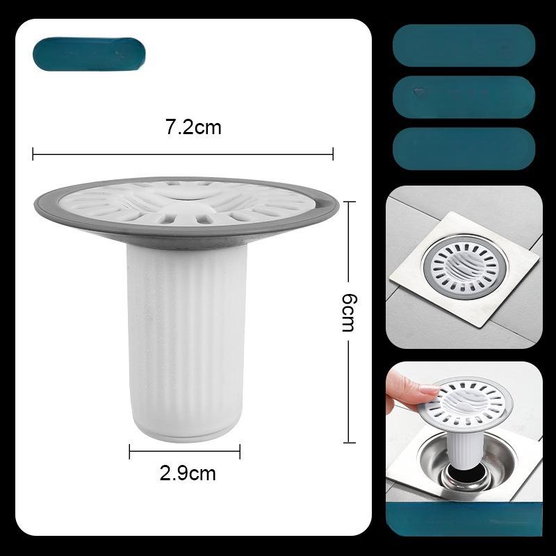 

Прямой выпуск Антизапах Сердцевина напольного слива Бытовой Автоматическое закрывание Легко установить Фильтр Защита от насекомых Крышка напольного слива серый