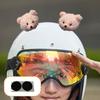 1 Pair Helmet Decorations Attachment Easy To Install Universal Fun Lovely Ornaments Decor