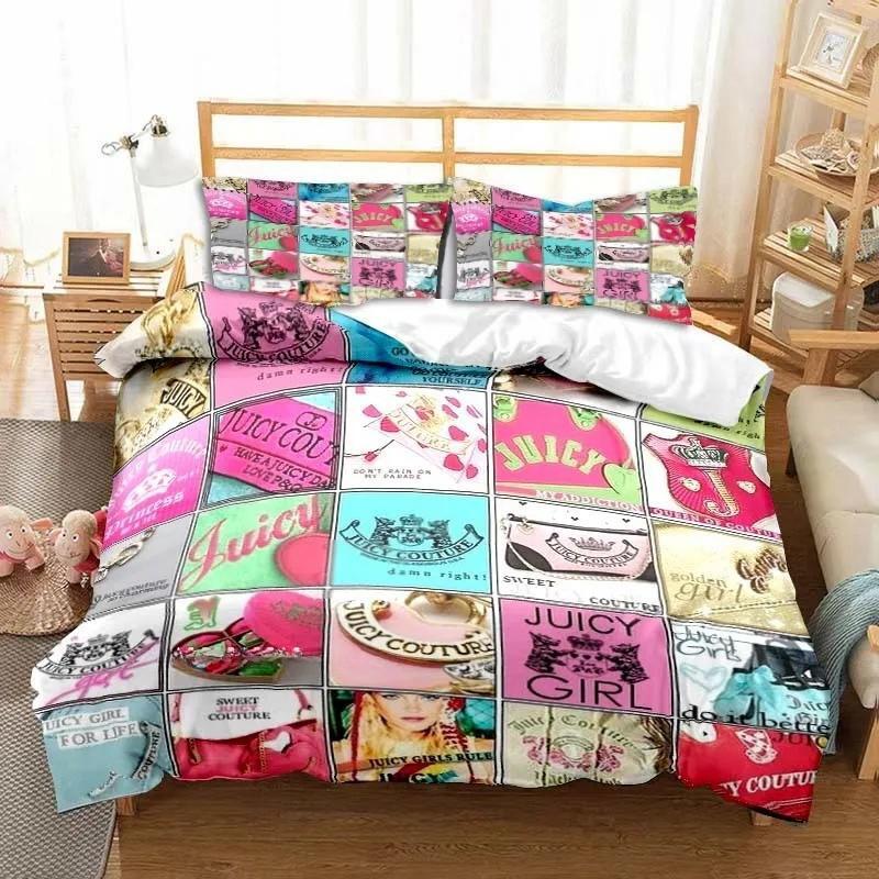 

Новий 3D Соковитий Кутюр Всесезонний Полуторний Комплект Постільної Білизни 3 Предмети Комплект Ковдри Покривало для Ліжка Двоспальний Королівський Чохол для Ковдри Домашній Текстиль 150x200cm 3pcs