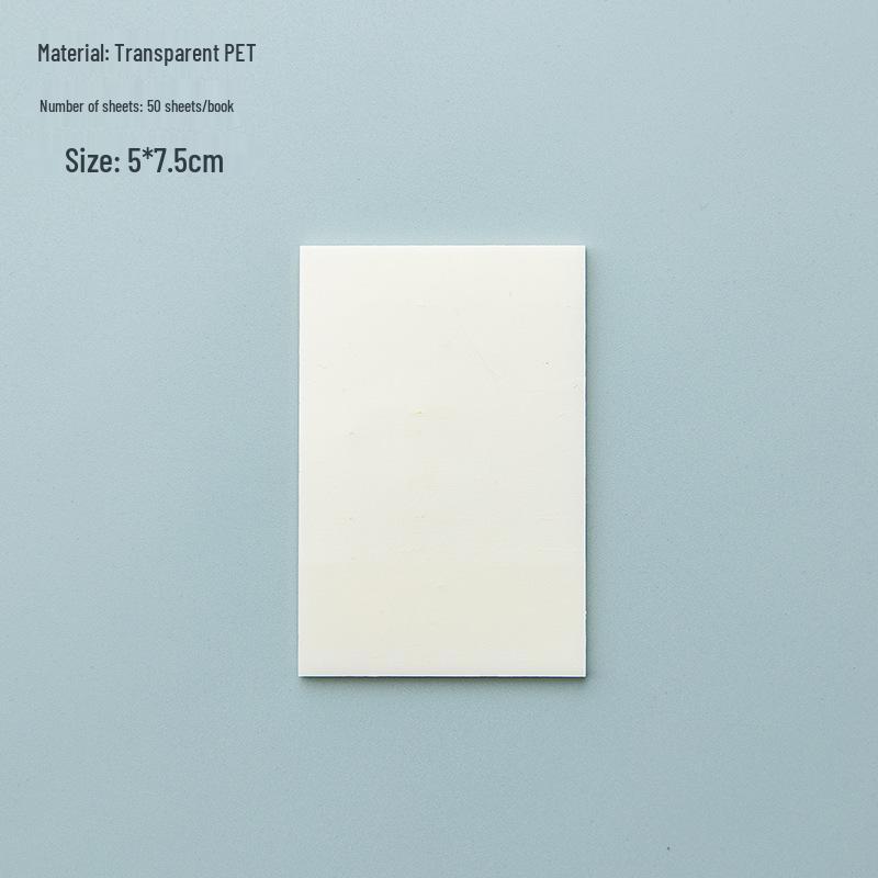 Waterproof Writable Transparent Sticky Notes for Students - Strong Adhesion, Reusable Memo Diary Stickers
