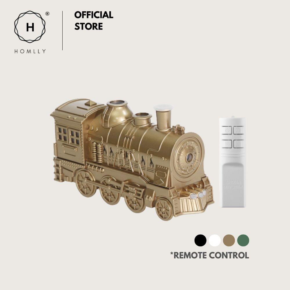 HOMLLY Dampfzug Diffusor Luftbefeuchter mit Licht (300ml)