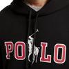 Polo Ralph Lauren SS24 Large Logo Letter Print Hooded Long Sleeve Sweatshirt Unisex Sweatshirt Black MNPOKNI16821962-001
