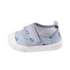 Spring 2026 Kids' Canvas Shoes: Printed Toe Cap, Velcro Closure, Anti-Kick Soft Sole, Toddler-Friendly.