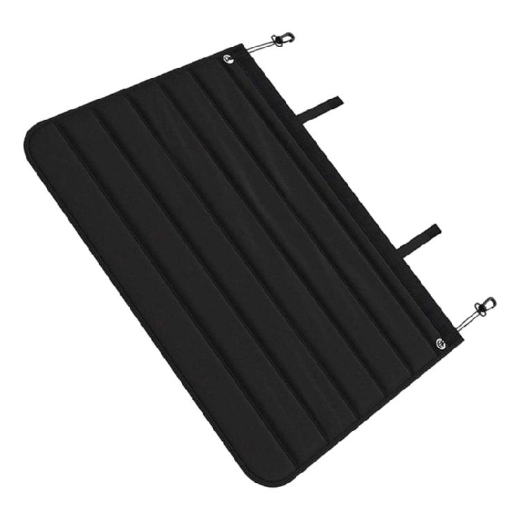 

Easy to Clean Car Trunk Mat with Protective Bumper Flap Easy Installs Trunk Protectors for Dogs and Heavy Loads 1