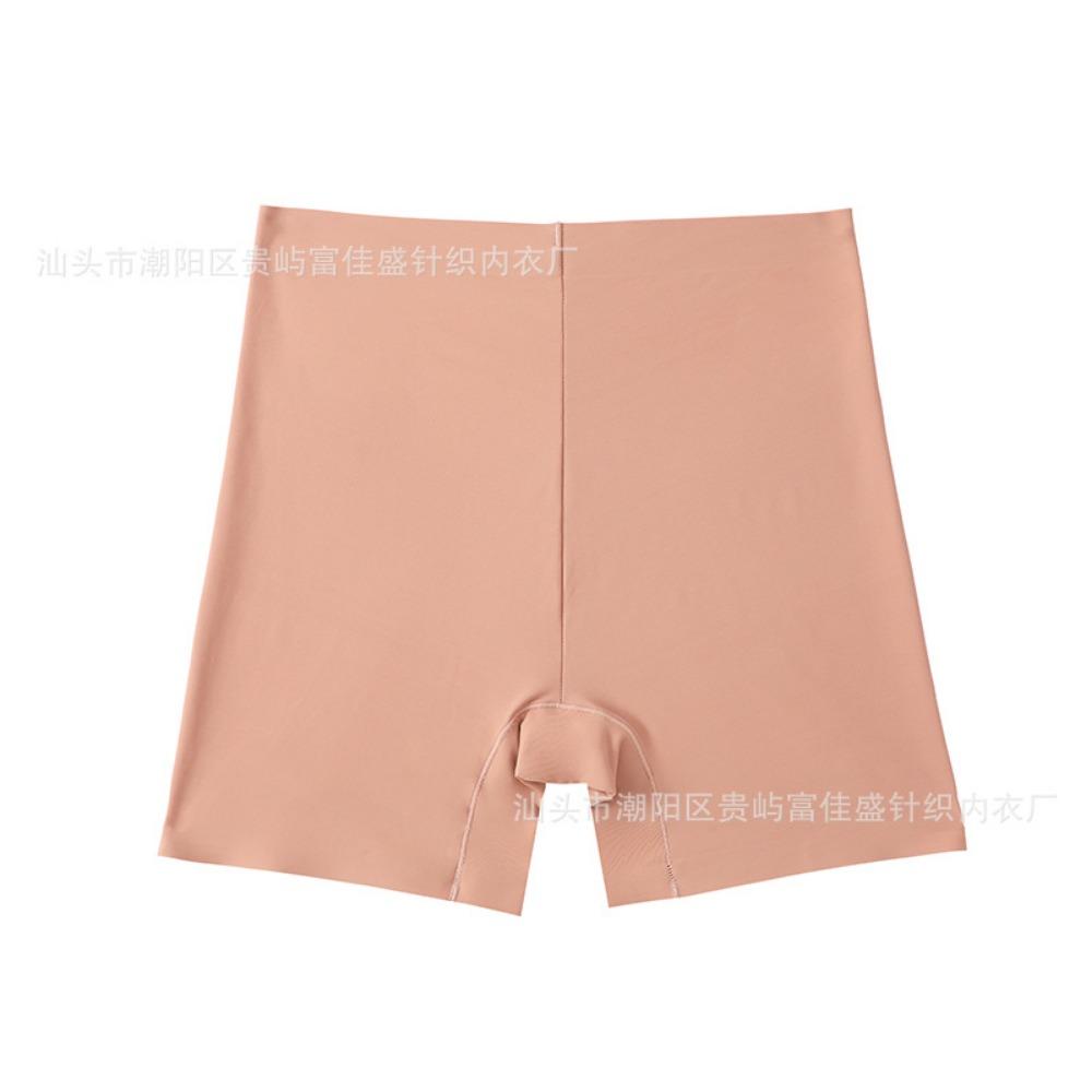 Cross-border Mid-waist Flat-angle Seamless Body Sculpting Four-corner Safety Pants, Abdomen Closure, European and American Waist Lift, Postpartum Body