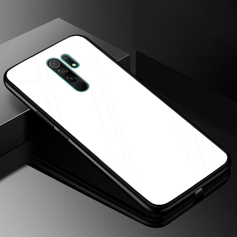 Tempered Glass Case for Xiaomi Redmi 9 9A 8 8A Mi Note 10 Lite Ultra Pro Cover Redmi Note 9S 9 Pro Max 9T SE 8 8T 7 Hard Case