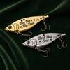 2 Pcs Fishing Lures with Wooden Box Set, We Hooked The Best Dad Personalized Engraved Fishing Lures, Father's Day Gift for Dad, Husband