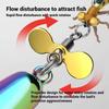 3Pcs Roumant Metal Propeller Fishing Lure for Catching Fish, High-Vibration Spinner Fish Bait