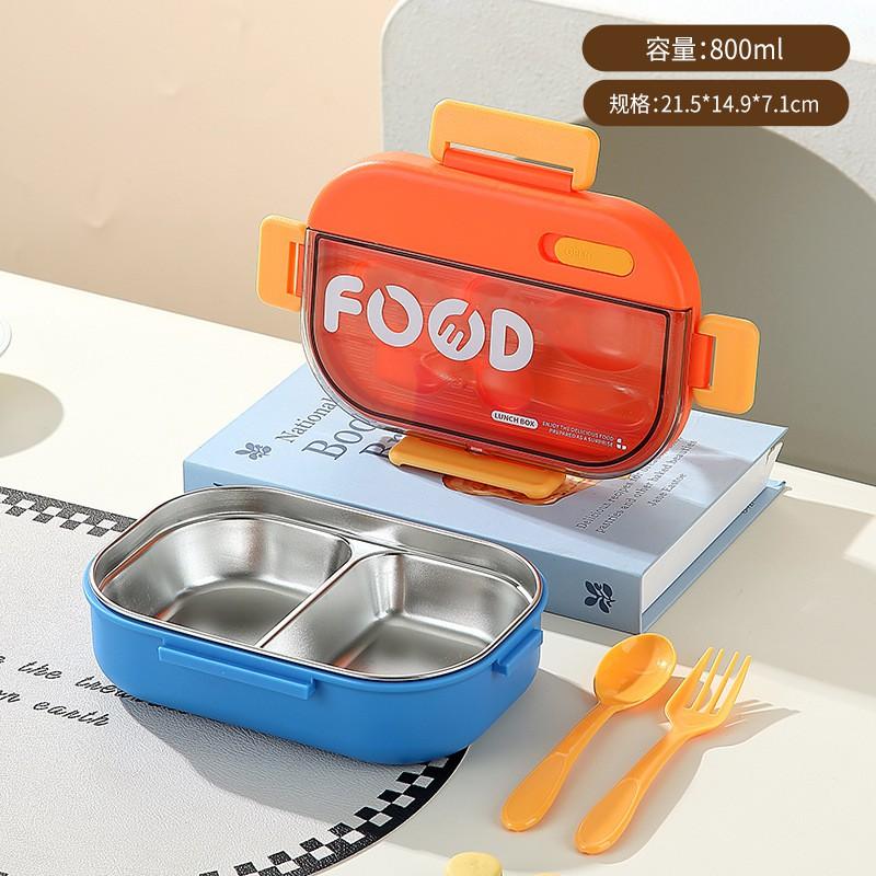 Stainless Steel Bento Box Microwave Safe Leakproof Portable Lunch Students Kids