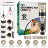 Pet Clipper Grooming Kit Rechargeable Pet Hair Trimmer Shaver Haircut Set For Cat Dog Hair Cutting Remover Machine Professional