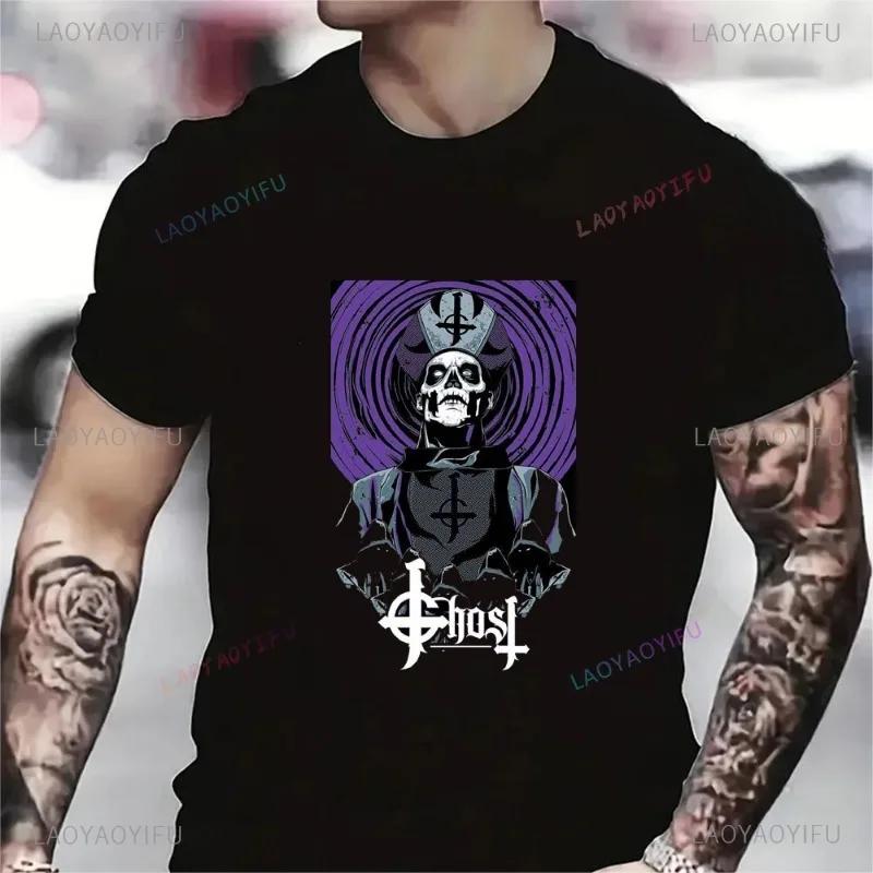 Ghost Bc - Prequelle Heavy Metal Band Casual Cotton Tshirt Printed Mens Clothes Vintage Fashion Streetwear Harajuku Top Tee
