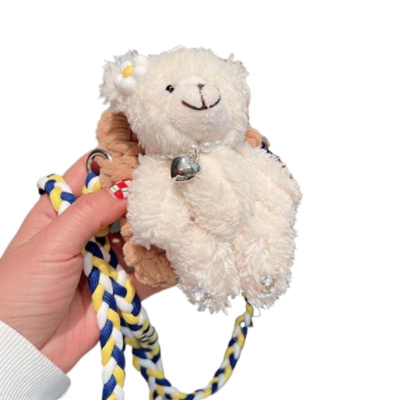 Colorful Crocheted Bag Wireless Headphone Case for Earphone Headphone Storage Wireless Headphone Case Bag Shockproof