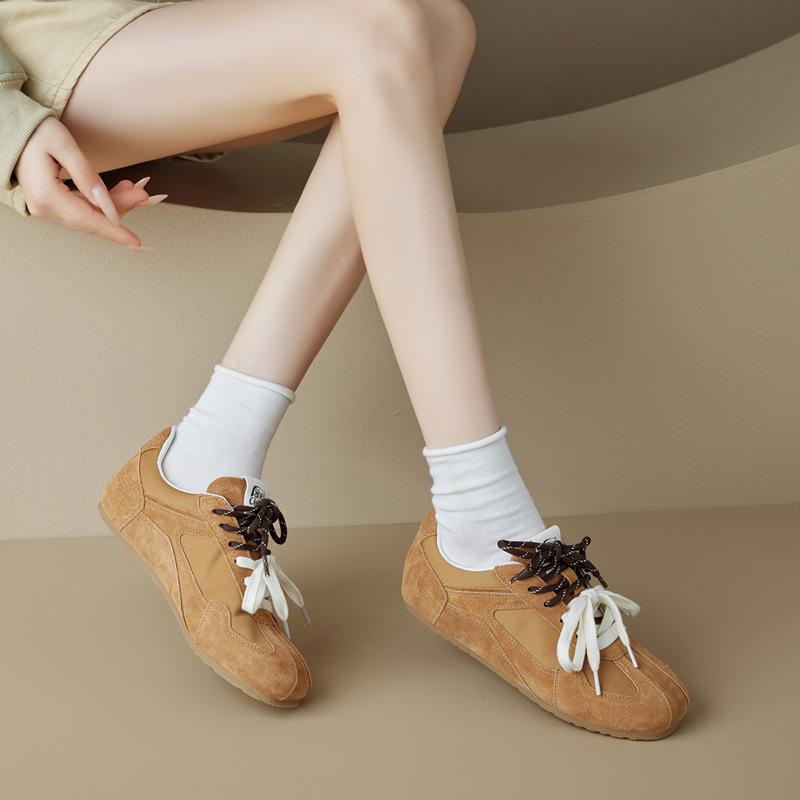 Retro Inner Height Increase Mandarin Duck Shoelaces Women's New Soft-soled Casual Shoes Sports