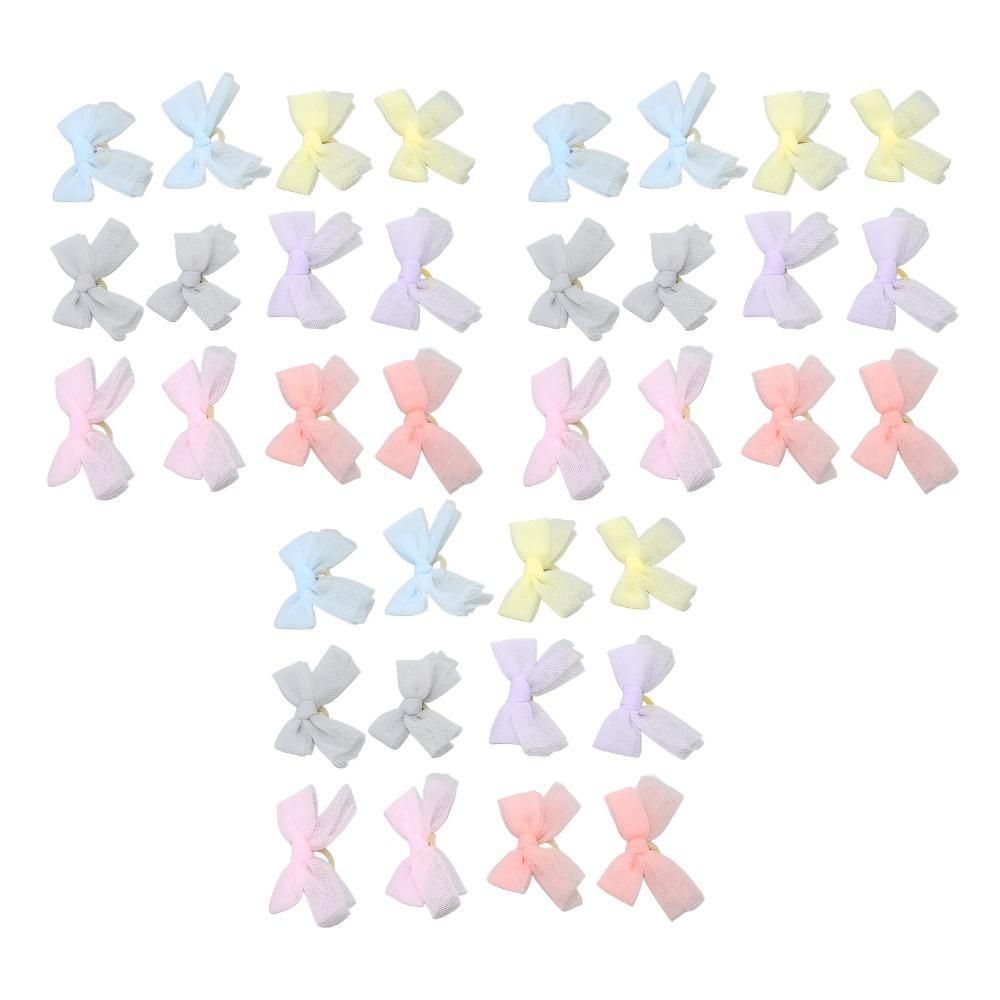 36PCS Handmade Pet Hair Bow Bow Shape Pet Hair Clip Pet Head Ornament Christmas Ornament Bow Hair Tie