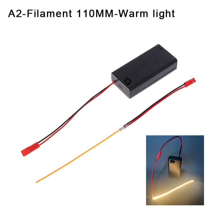 

Creative DC3V LED COB Filament Flexible Lamp 3000K 6000K 110mm 190mm 300mm Bulb Parts LED Diode Decor With AA Batteries Box