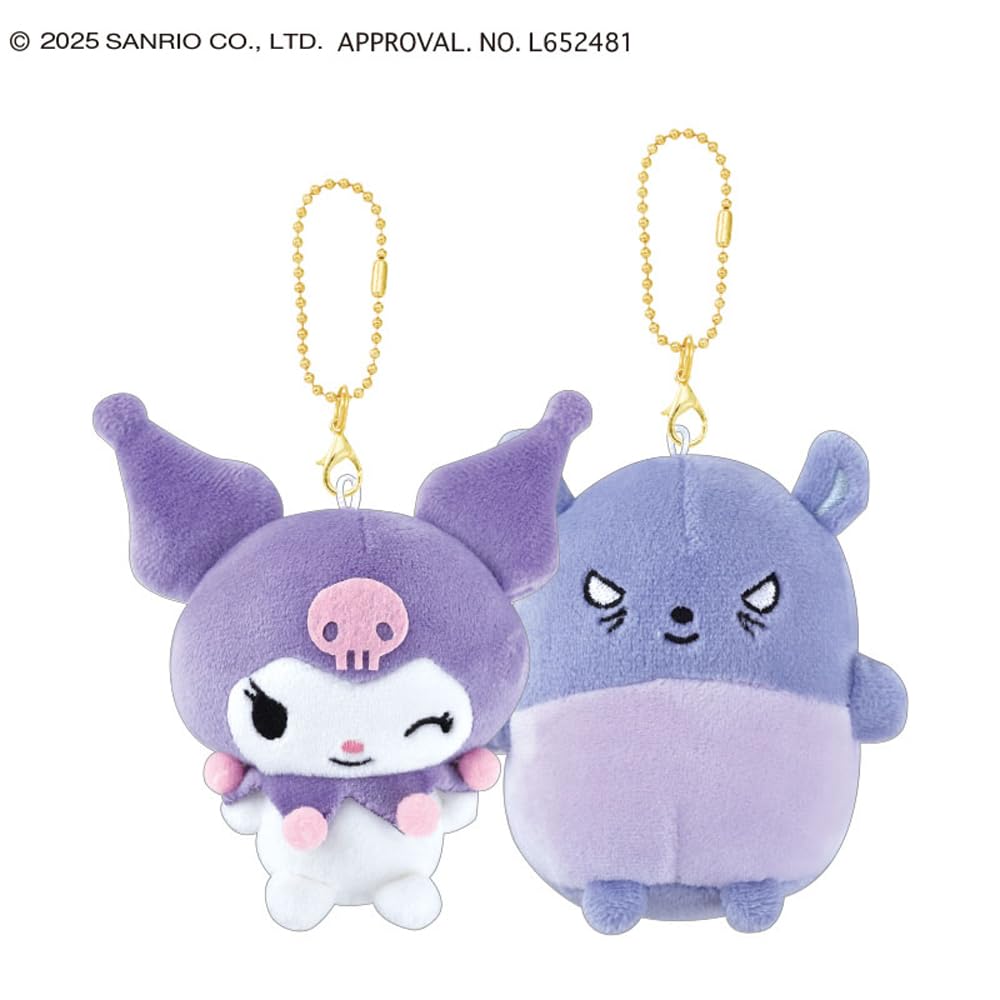 Crux Sanrio Nico Plush Keychain Kuromi Baku 133182