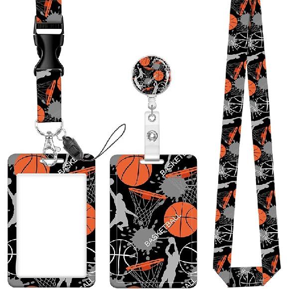 Badge Reels Retractable with Carabiner Reel Clip, ID Name Tag Work Badge Holder Belt Ferrule, Identity ID Badge Holder Cover Case for Office Work