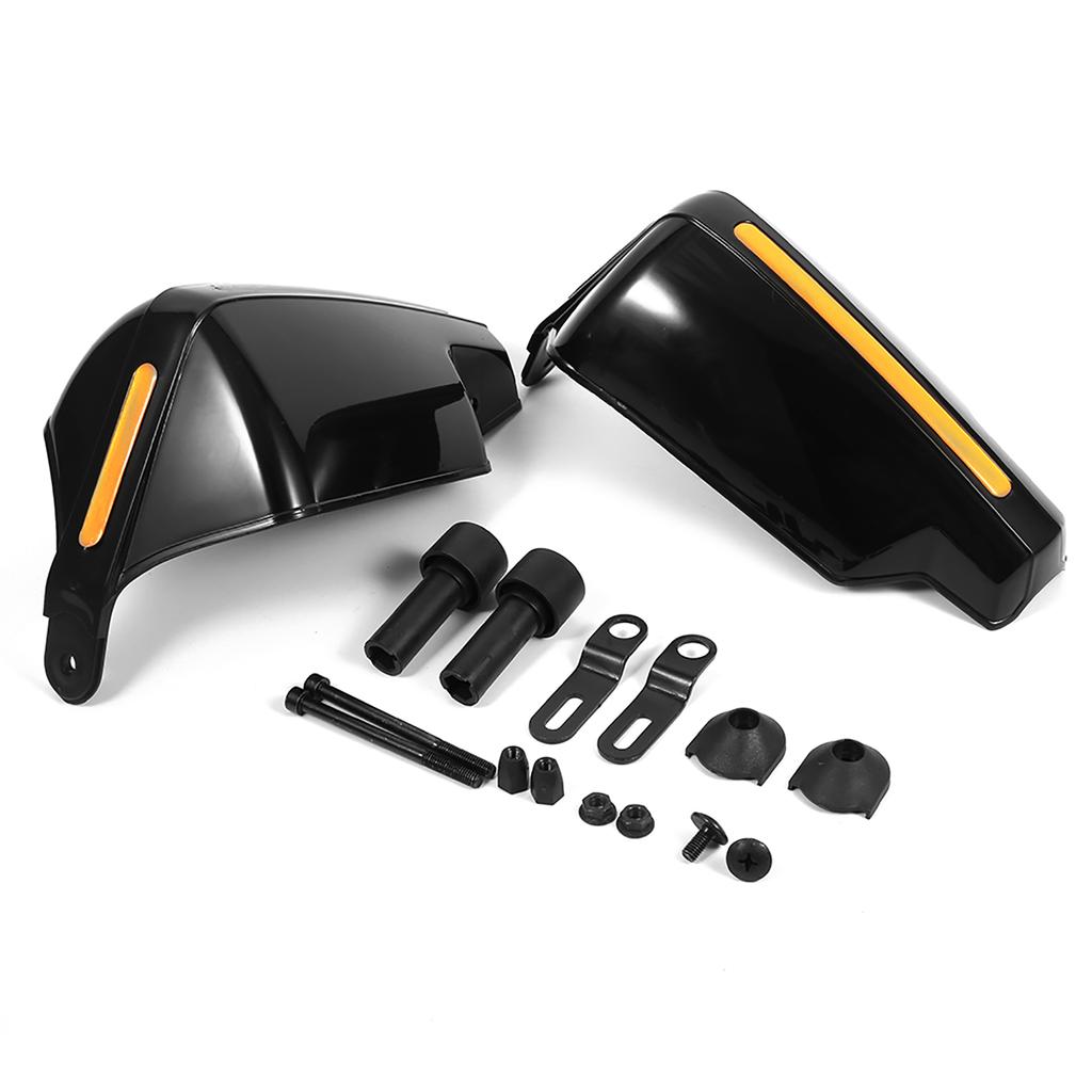 1 Pair Universal Motorbike Motorcycle Handguards Protectors Pattern Hand Guards Black