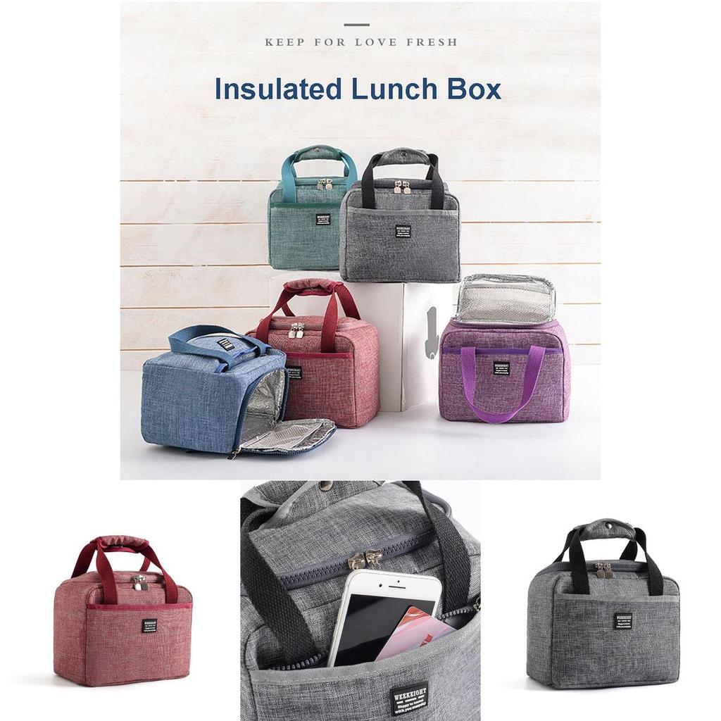 Premium Insulated Lunch Box Soft Cooler Bag Waterproof Thermal School Bento Delight