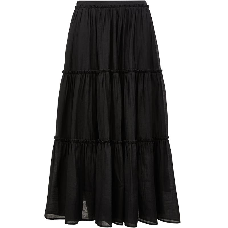 

ONLY Women s A-line Tiered Maxi Skirt XS