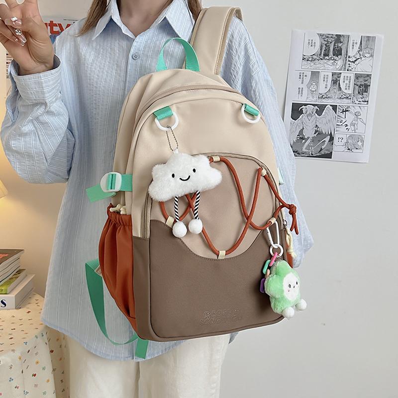 Middle School Student Schoolbag Women's Large Capacity Backpack Lightweight Travel Backpack