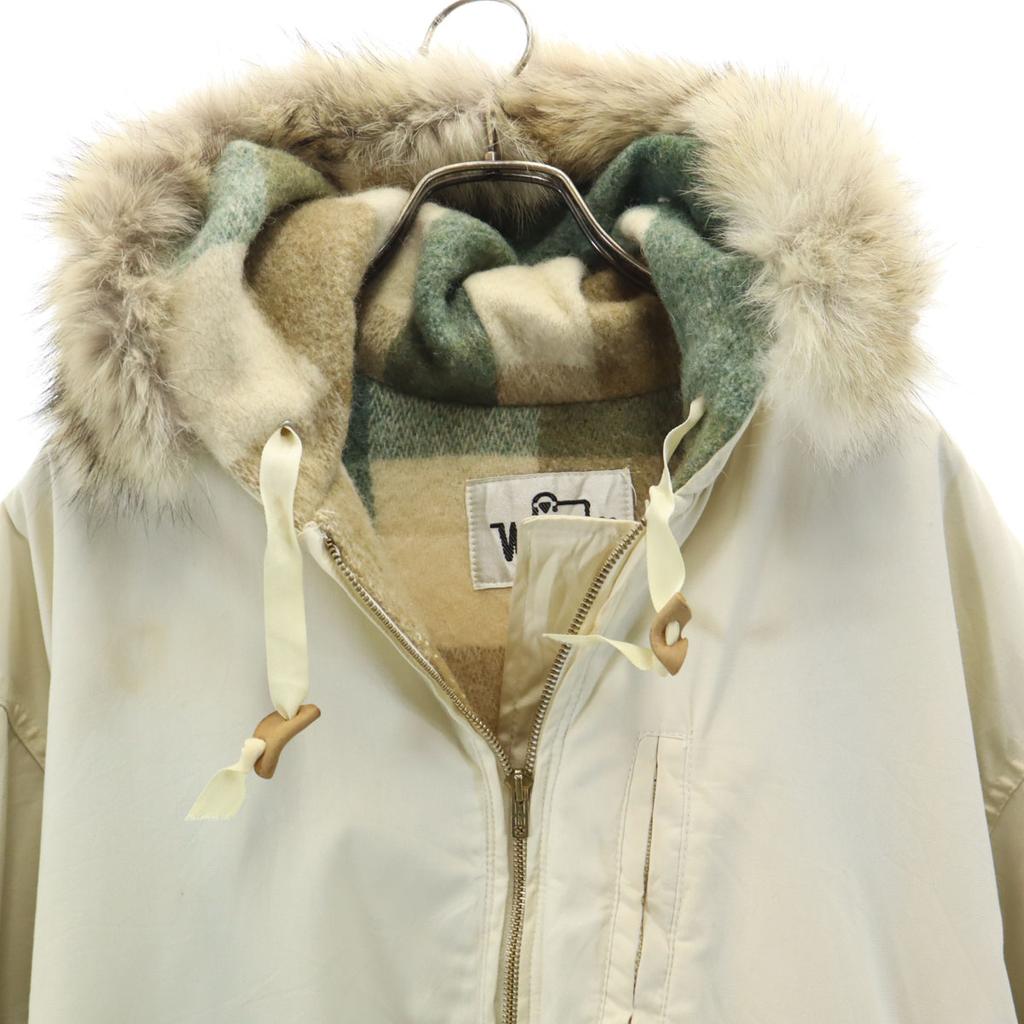 WOOLRICH 70s Vintage White Tag Mod coat XL Ivory TALON ZIP Men's Used