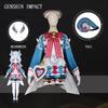 Game Genshin Impact Sigewine Cosplay Costume Wig Dress Full Set Fontaine Sigewine Fortress Head Nurse Uniform Halloween Party