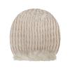 LONTG Women's Faux Fur Hat, Winter Hat, Fluffy, Fur-Look Hat with Earflaps, Warm, Thick, Warm, Cold Weather Hat, Korean Style, Cute, Knit Cap, Beige