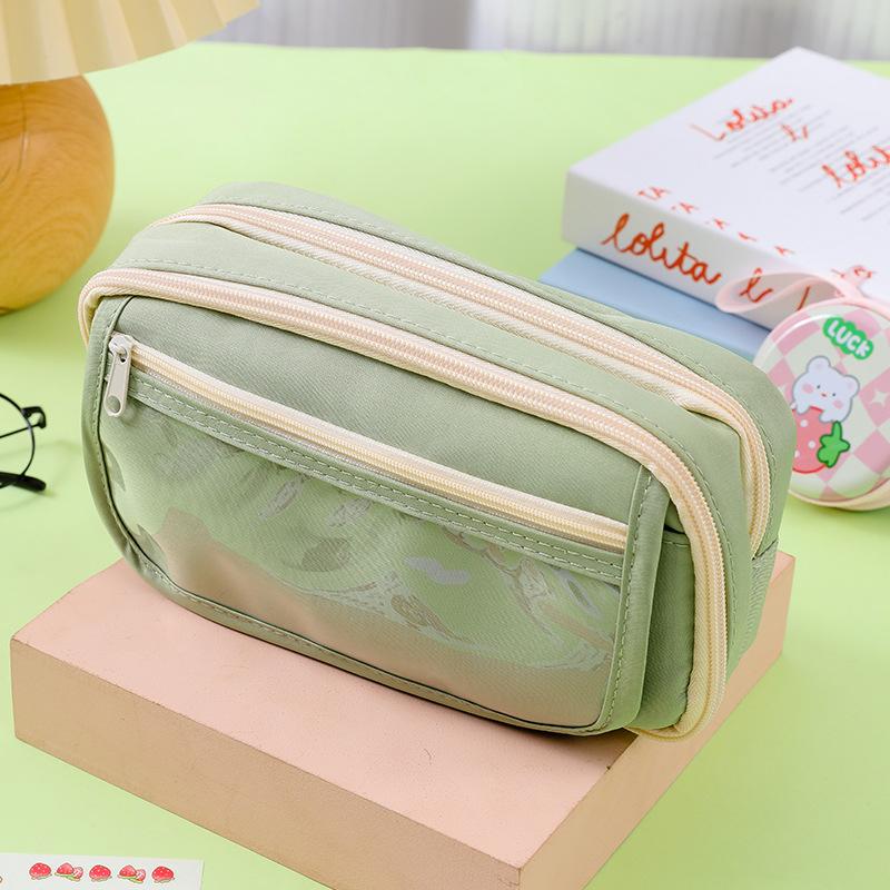 New Transparent Pencil Case, Nine-layer Panda Pencil Case, Large-capacity Stationery Case, High-value Pencil for Junior High School Students and Girls