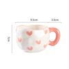 Handmade 300ML Cute Creative Irregular Ceramic Mug for Home Use Flower Clouds Mugs Coffee Cups Breakfast Milk Tea Gift Drinkware