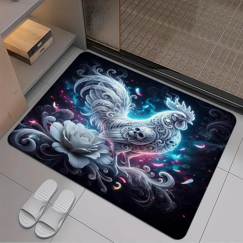 2025 New RoosterCarpet Rug for Living Room Bedroom Home Sofa Decoration,Kids play Non-slip Floor Mat