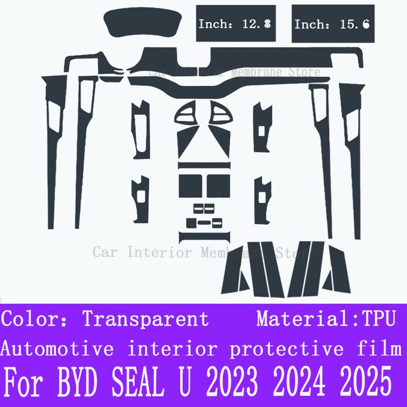 Per BYD SEAL U DMI -2025 Pannello cambio console centrale schermo navigazione Pellicola protettiva interni auto in TPU Adesivo antigraffio
