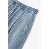 Vov Pintuck String Banding Denim Shorts  7156255009 