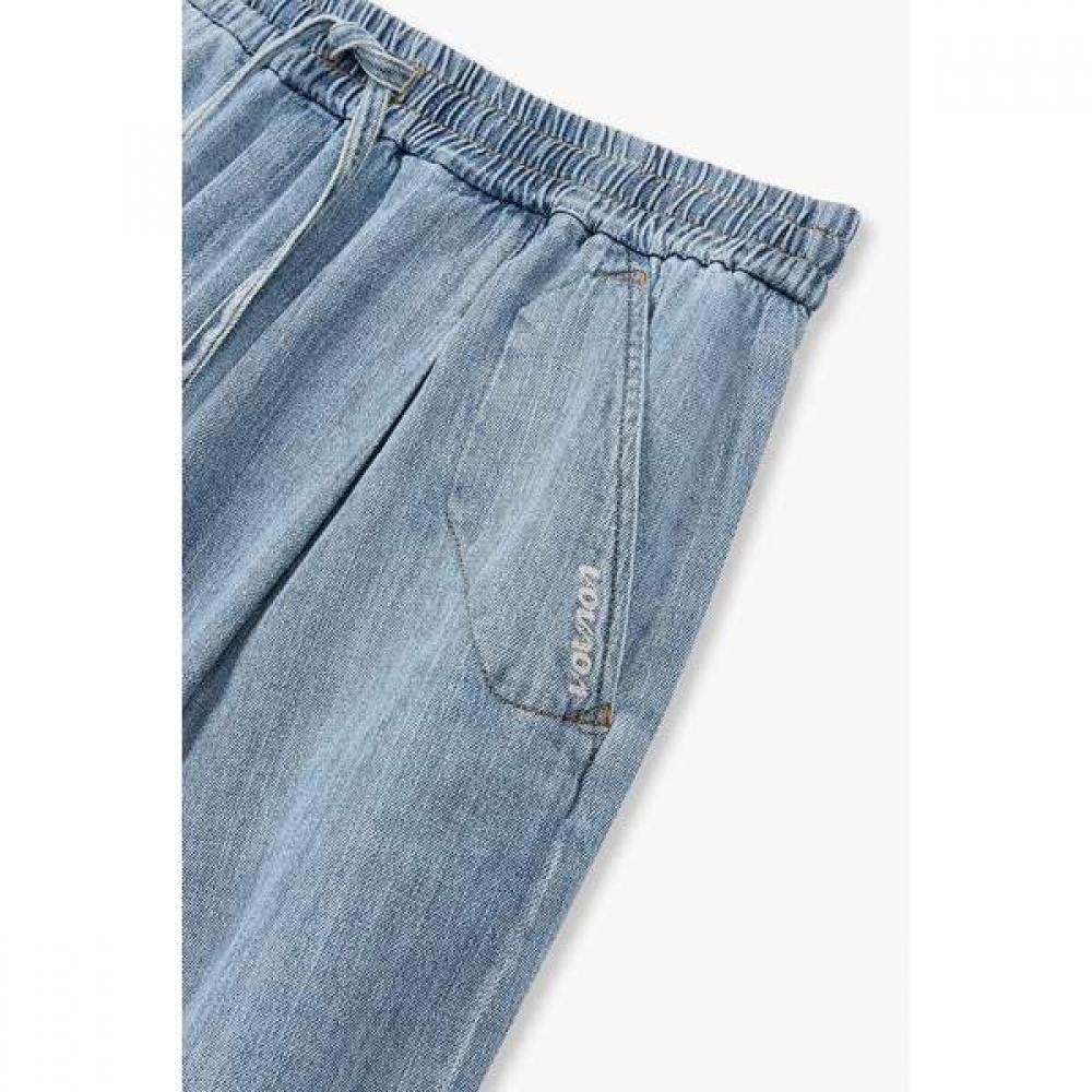 Vov Pintuck String Banding Denim Shorts  7156255009 