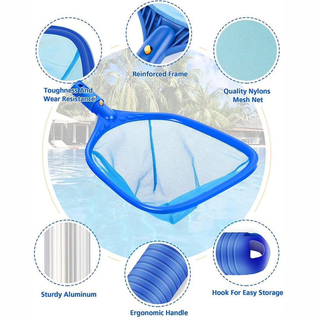Pool Cleaners Telescopic Pool Poles Adjustable Leaf Collectors Rakes Pool Skimmers Pool Accessories Pool Cleaning Accessories