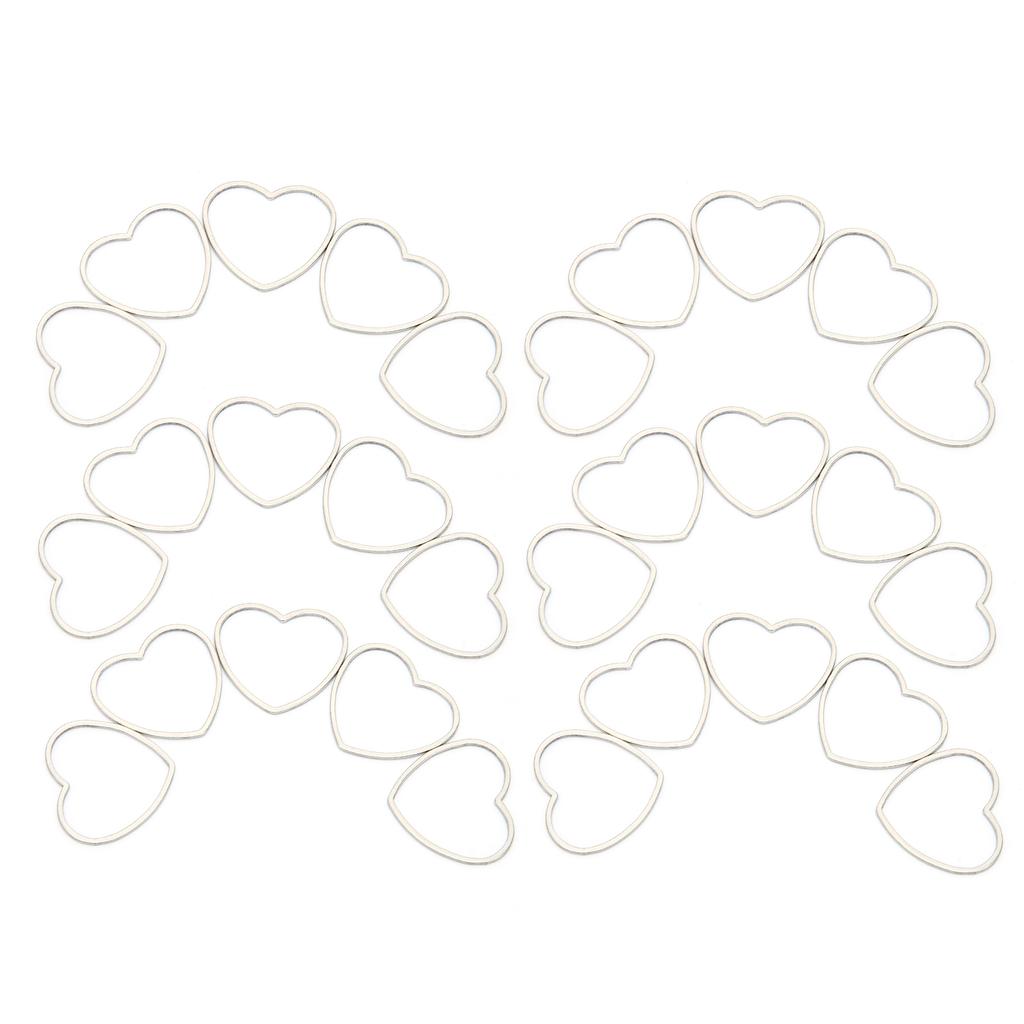30pcs Hollow Frame Pendants Resin Craft Open Bezels Jewelry Necklaces Earrings Making Supplies
