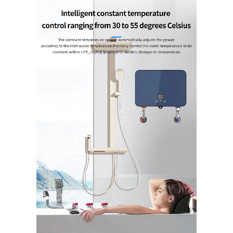 Directe Warmwaterboiler, 6000W 220V Op Aanvraag Warm Elektrische Tankloze Waterverwarmer met Digitaal Display, Constante Temperatuur