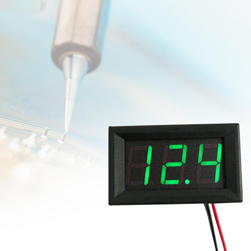 DC4.5V-30V Voltage Panel Meter LED Display 0.56 Inch Volt Instrument Tool Voltage Gauge for 6V 12V Electromobile Motorcycle Car