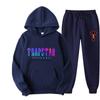 2023 New Letter Printing Men's and Women's Multi-color Warm Two-piece Set Loose Hoodie + Pants Jogging Set