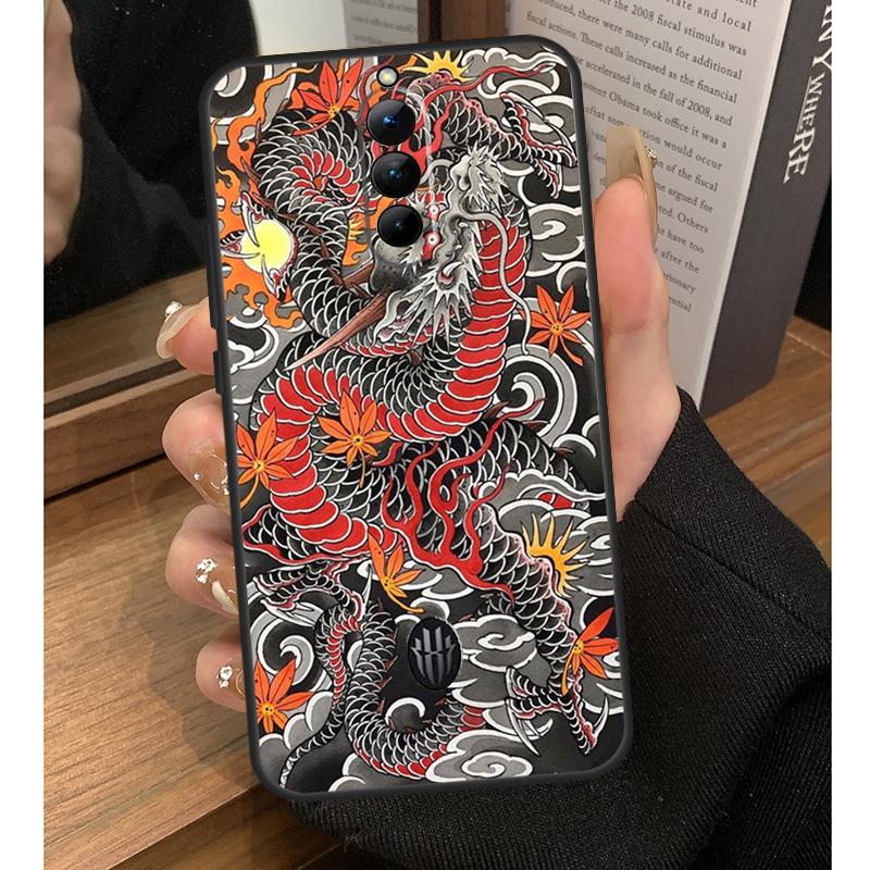 Yakuza Dragon Tattoo Case For Nubia Red Magic 10 Pro Plus 6 7 Pro 6S 7S 5G 6R RedMagic 9S 8S 8 9 Pro Plus Coque